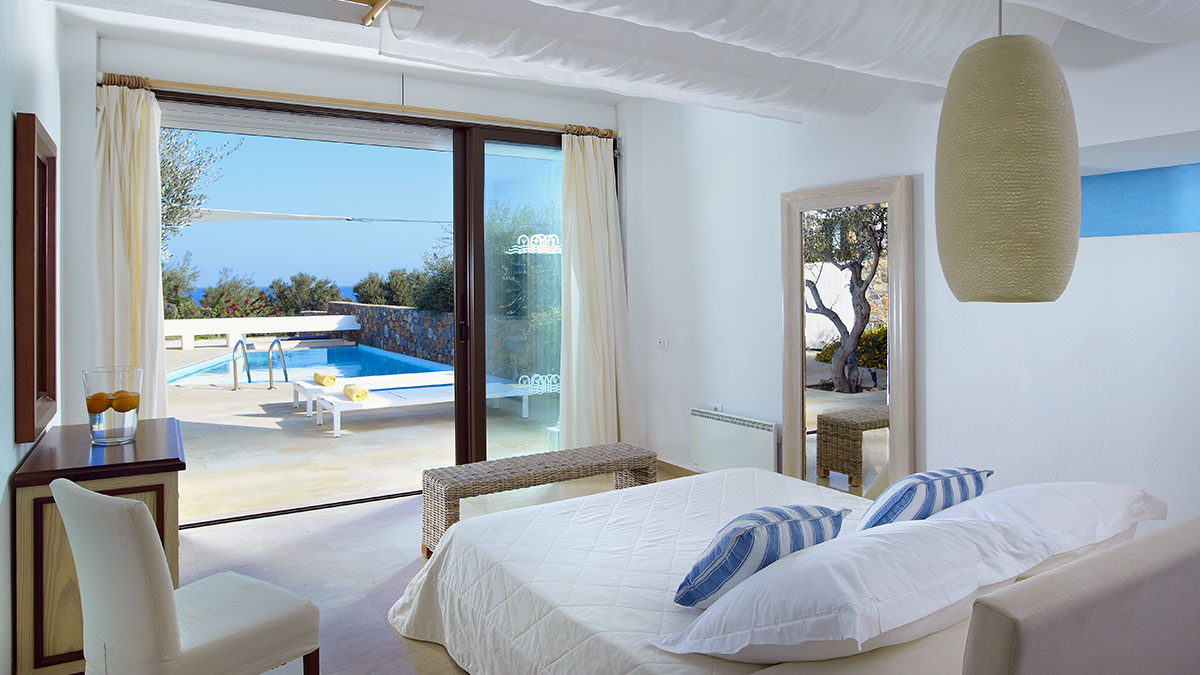 Olives House 4Bedroom Villa Private Pool Sea Front View